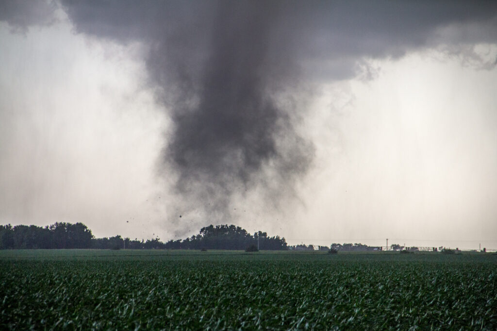 Close up of Bradshaw Tornado