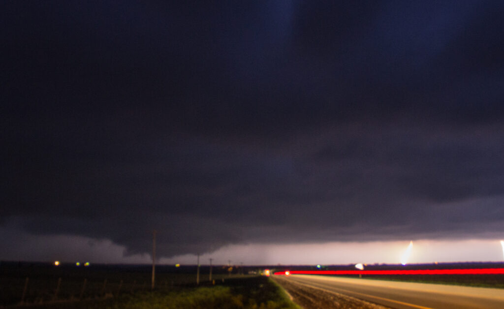 Last tornado near Lost Springs, KS