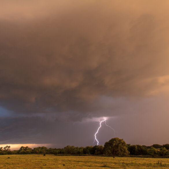 Storm and Lightning in Southern Oklahoma near Ardmore