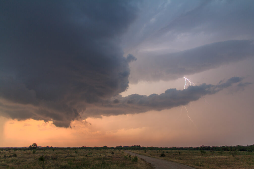 Supercell with Lightning