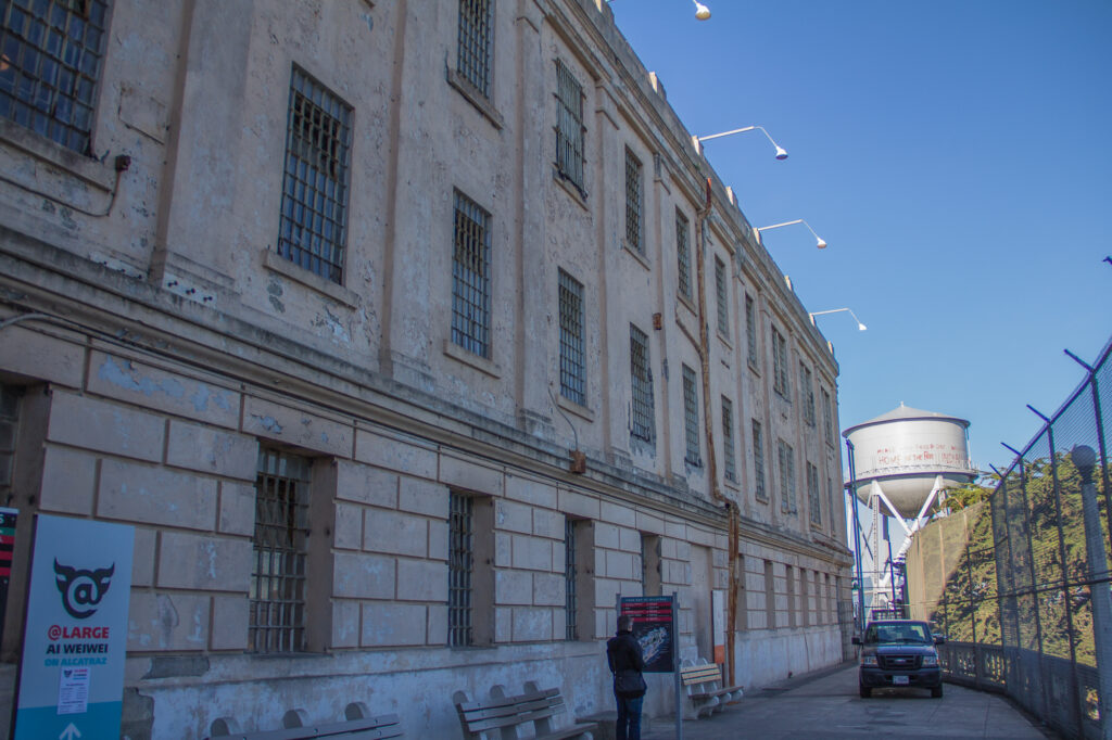 Walking up to Alcatraz