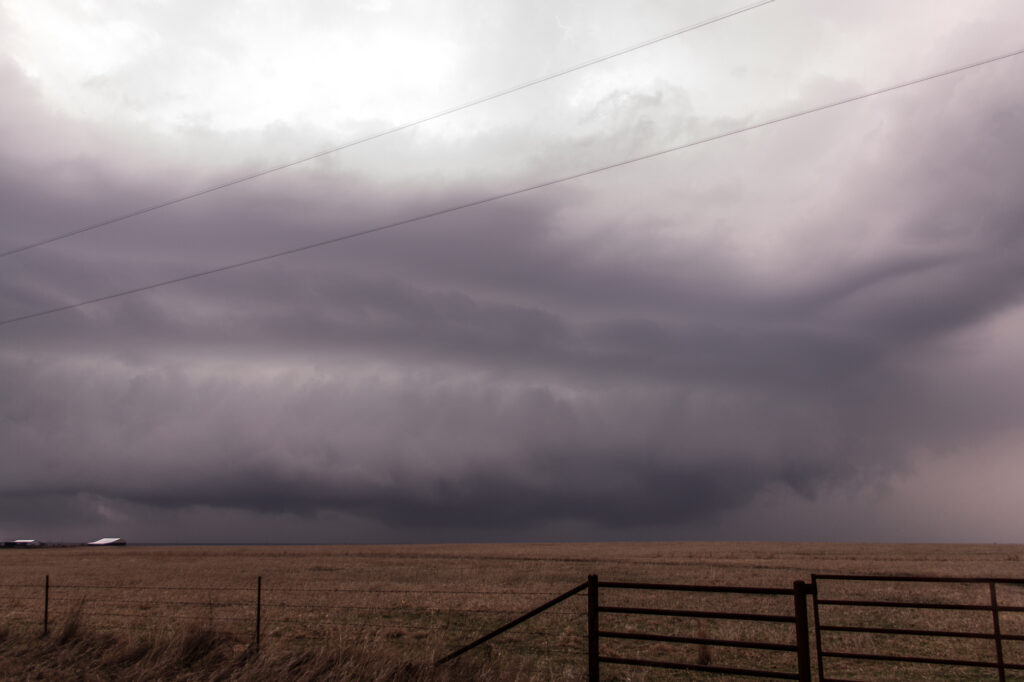 Long exposure of the mesocyclone after dark