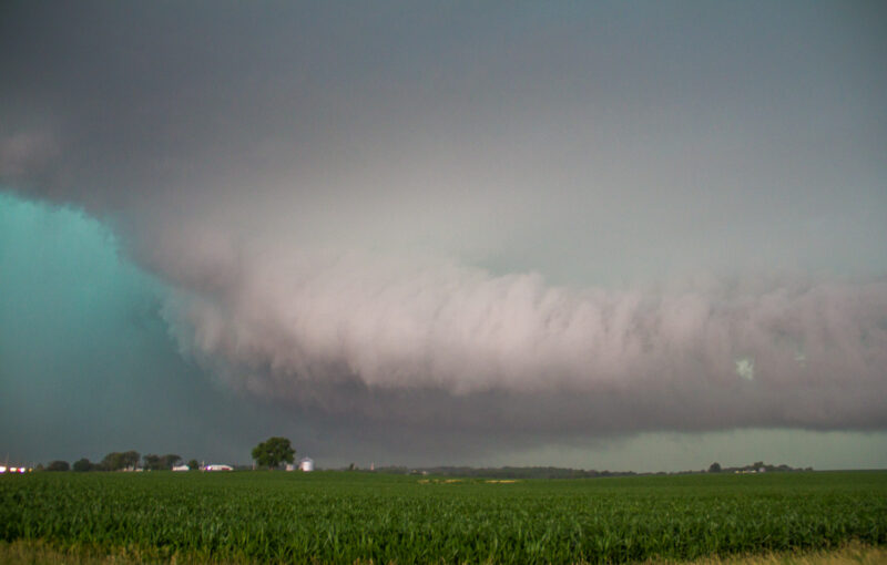 Inflow tail and small funnel near Edyville, IA