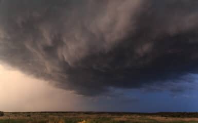 Thunderstorm in Texas in June 2016