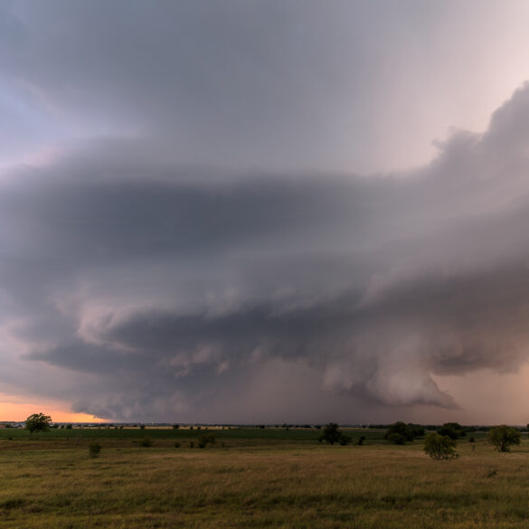 Supercell near Prosper, TX on April 21, 2017