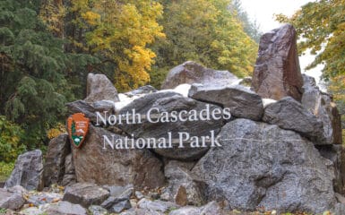 North Cascades National Park Sign