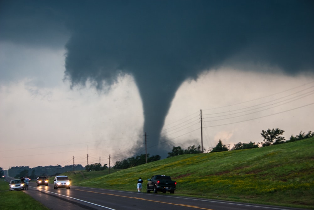 Ben in front of the Chickasha, OK Tornado May 24, 2011