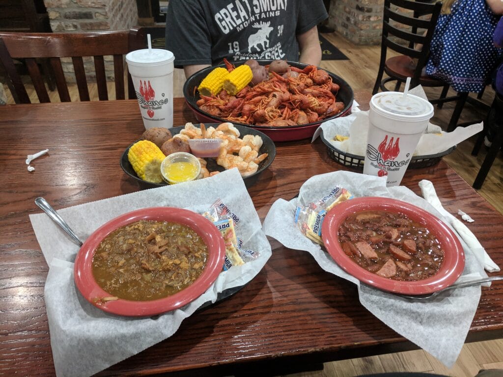 Dinner at Shane's Seafood & BBQ in Shreveport