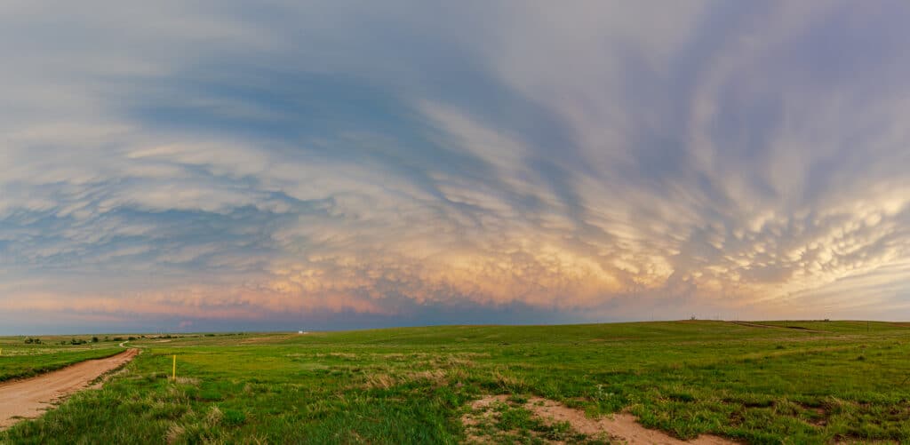 Mammatus over the Texas Panhandle in 2020