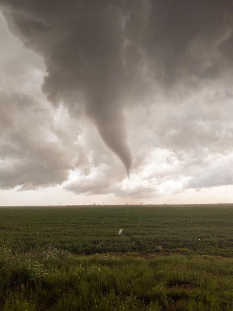 Picture off my cell phone of the Vernon TX Tornado