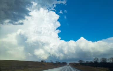 Back look at the supercell that would go on to produce the Winterset, Iowa tornado. Updrafts were very crisp this day.