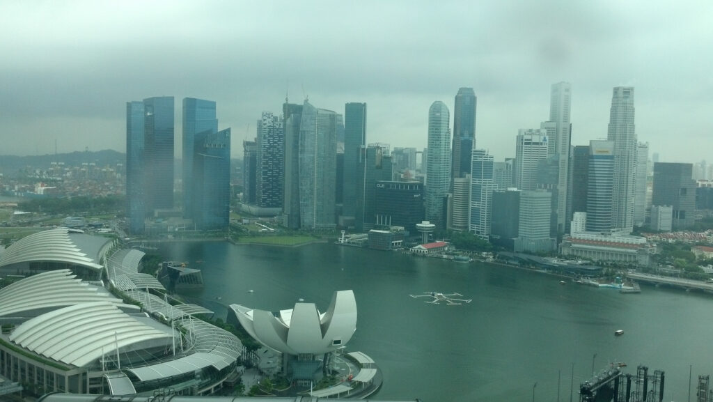 Overlooking Singapore Sports Hub