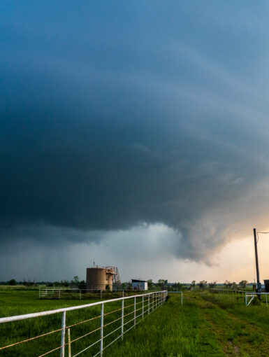 A structured supercell from 48th street NW in Norman Oklahoma on May 11, 2023