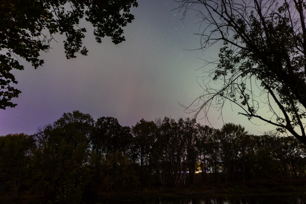 Auroras over the Grand River